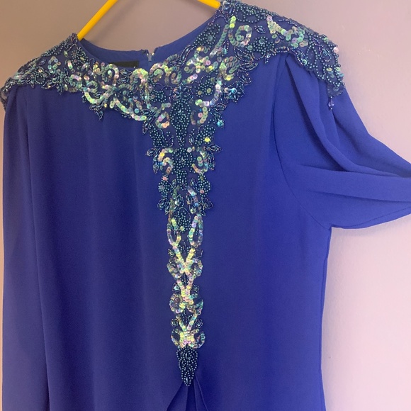Cobalt blue gown by Ursula  Sz 16 - Picture 3 of 9